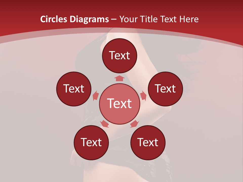 Girl Provocative Lady PowerPoint Template