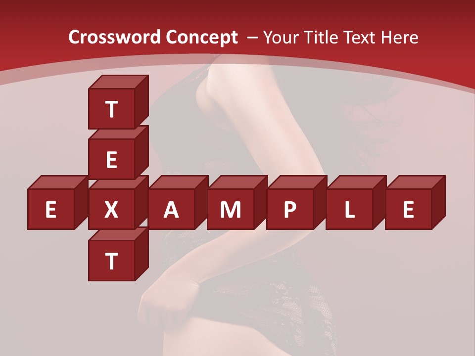 Girl Provocative Lady PowerPoint Template