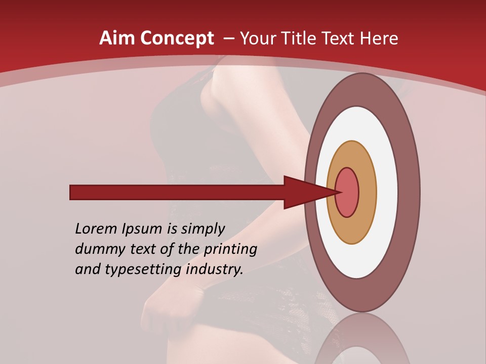 Girl Provocative Lady PowerPoint Template