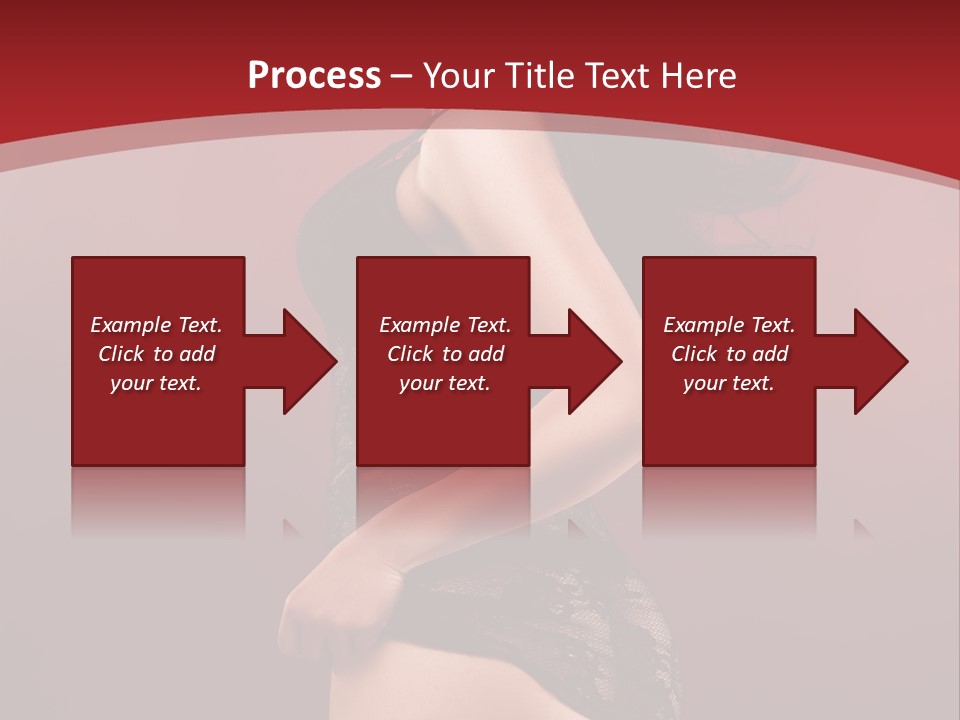 Girl Provocative Lady PowerPoint Template