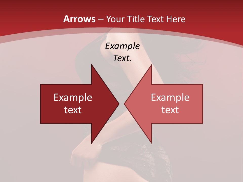 Girl Provocative Lady PowerPoint Template