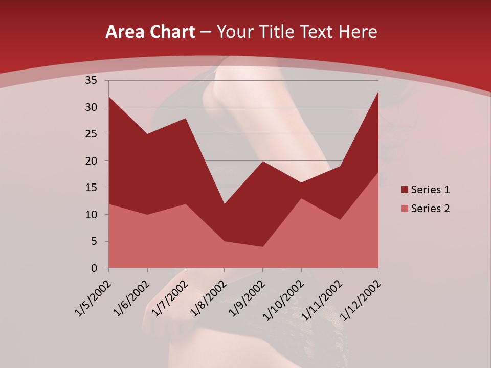 Girl Provocative Lady PowerPoint Template