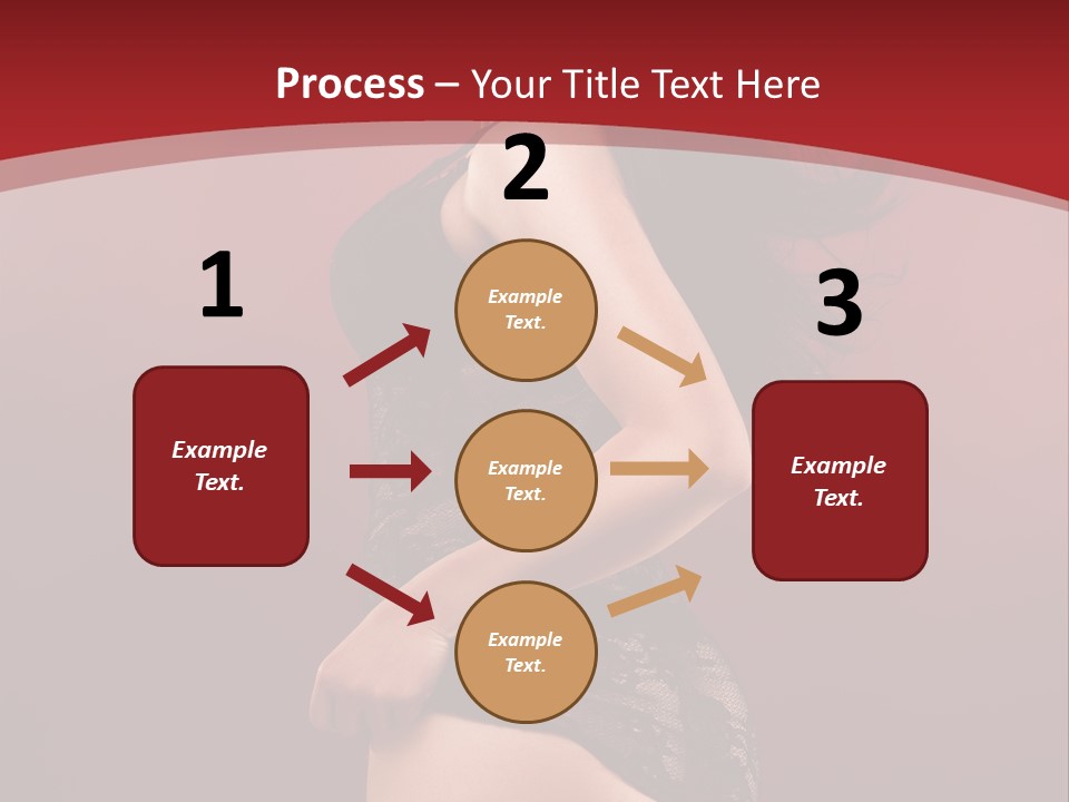Girl Provocative Lady PowerPoint Template