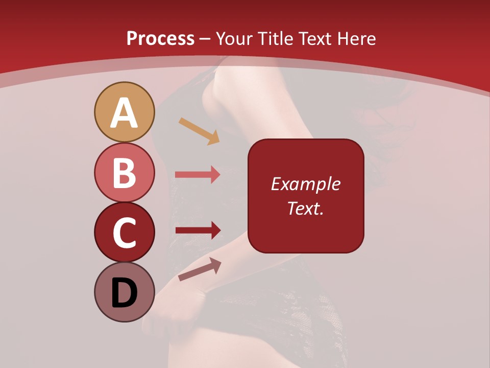 Girl Provocative Lady PowerPoint Template