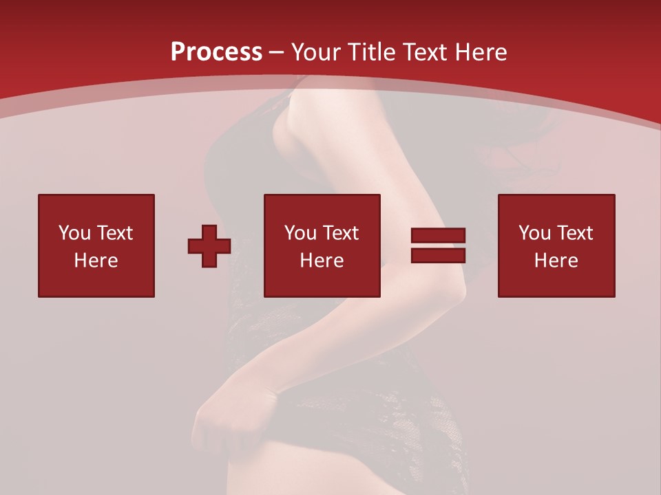 Girl Provocative Lady PowerPoint Template