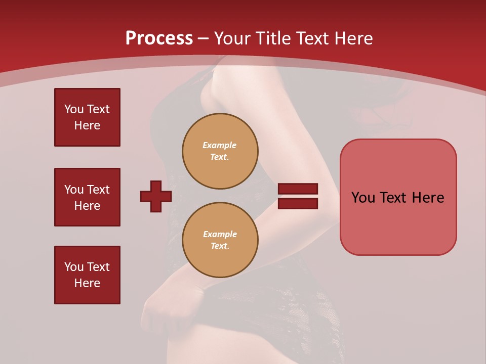 Girl Provocative Lady PowerPoint Template