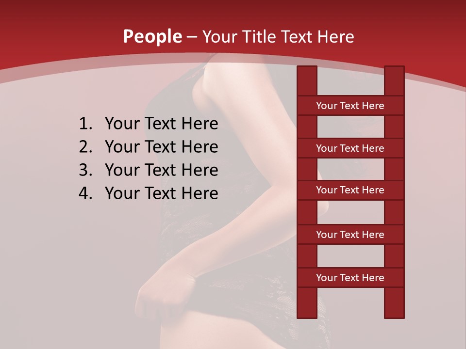 Girl Provocative Lady PowerPoint Template