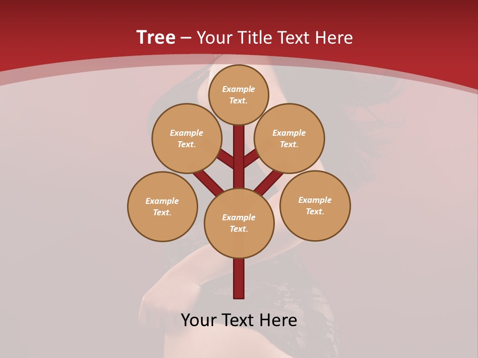 Girl Provocative Lady PowerPoint Template