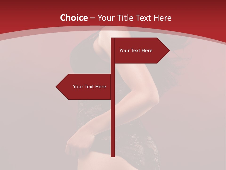 Girl Provocative Lady PowerPoint Template