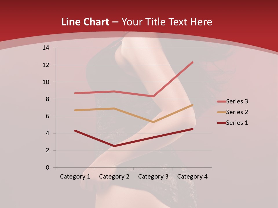 Girl Provocative Lady PowerPoint Template