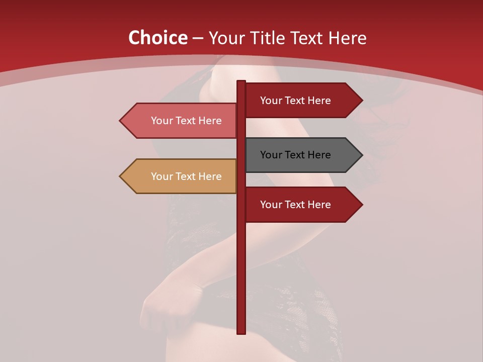 Girl Provocative Lady PowerPoint Template