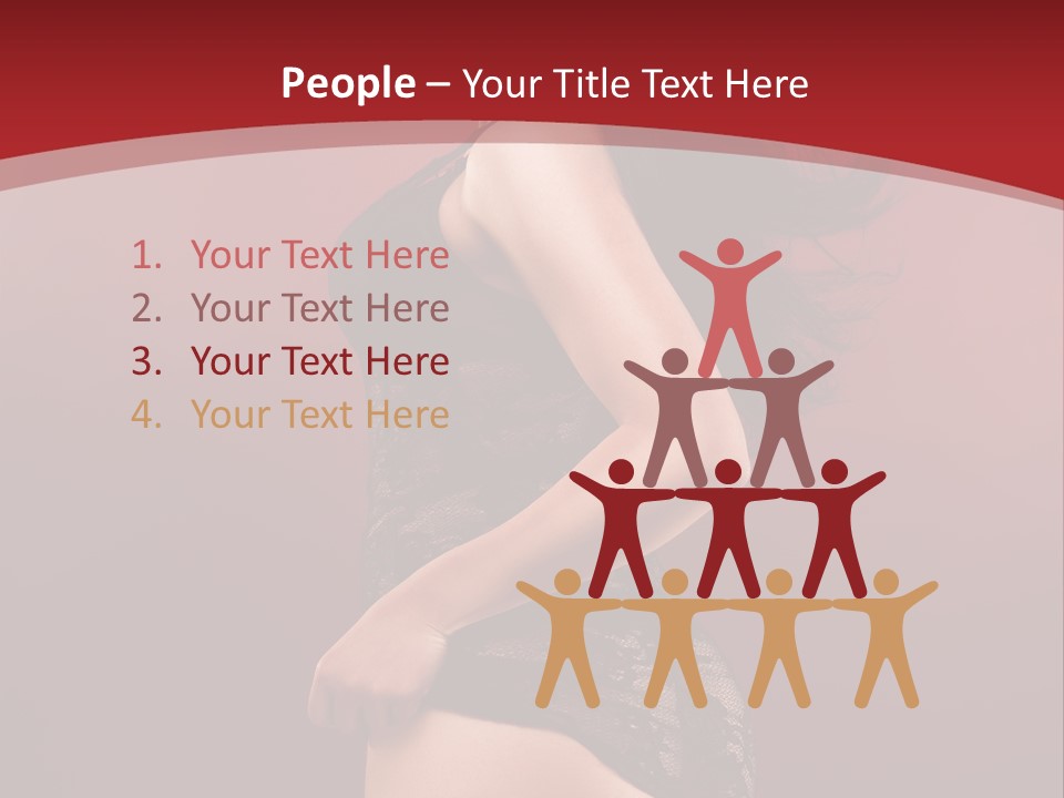 Girl Provocative Lady PowerPoint Template