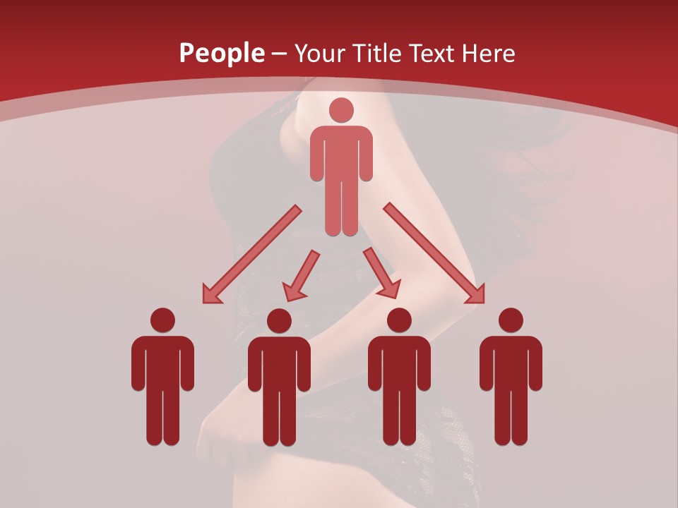 Girl Provocative Lady PowerPoint Template