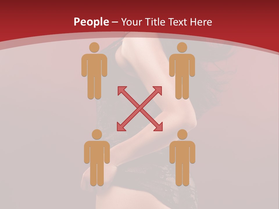 Girl Provocative Lady PowerPoint Template