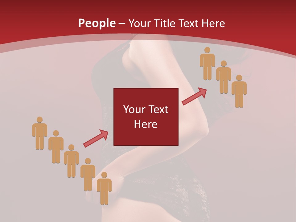 Girl Provocative Lady PowerPoint Template