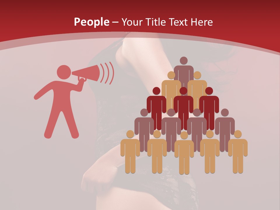 Girl Provocative Lady PowerPoint Template