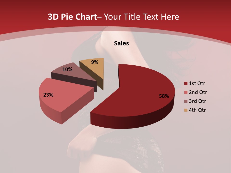 Girl Provocative Lady PowerPoint Template