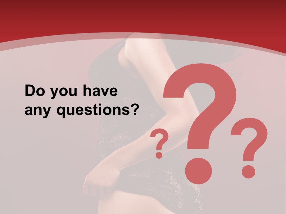 Girl Provocative Lady PowerPoint Template