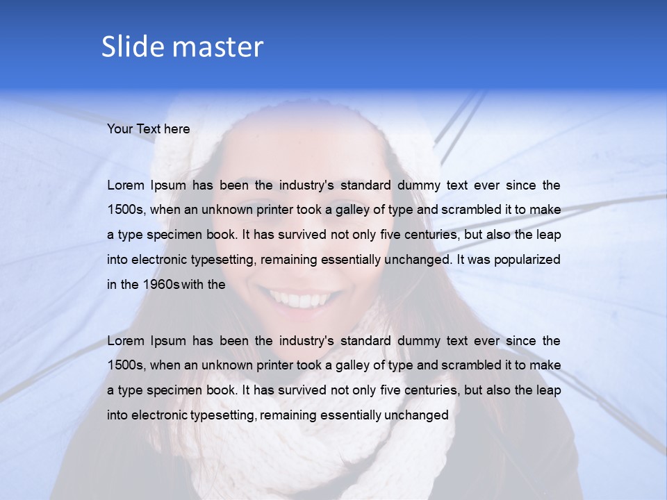 Beret Makeup Isolated PowerPoint Template