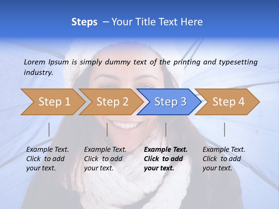 Beret Makeup Isolated PowerPoint Template