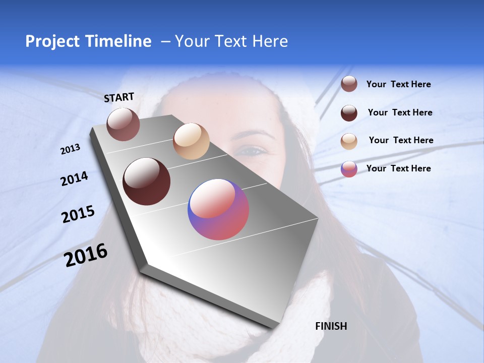 Beret Makeup Isolated PowerPoint Template