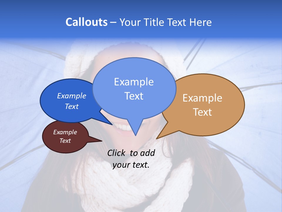 Beret Makeup Isolated PowerPoint Template