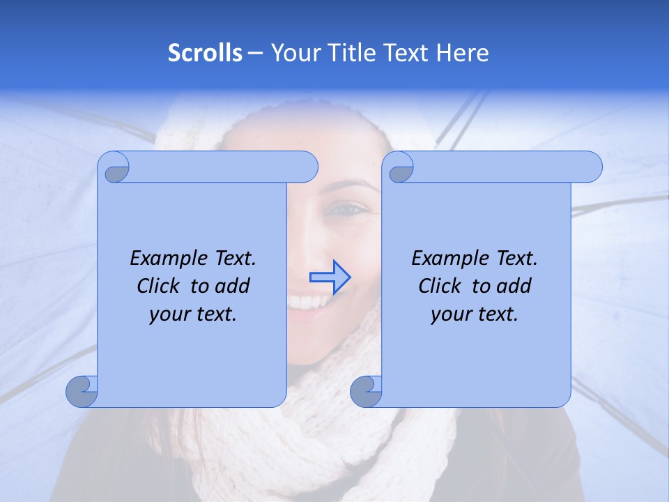 Beret Makeup Isolated PowerPoint Template
