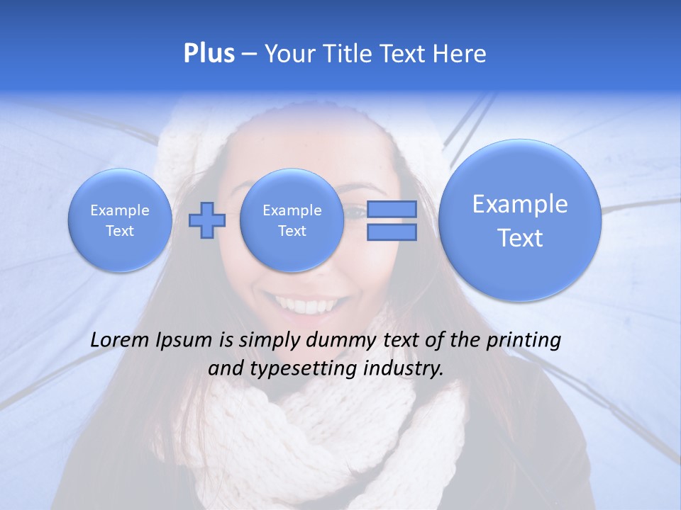 Beret Makeup Isolated PowerPoint Template