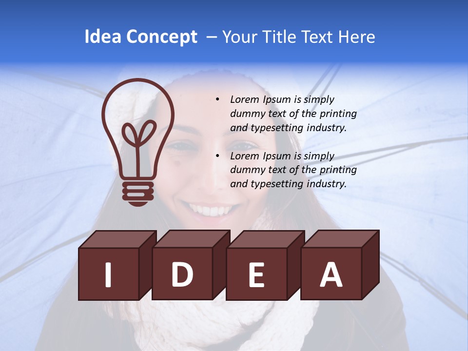 Beret Makeup Isolated PowerPoint Template