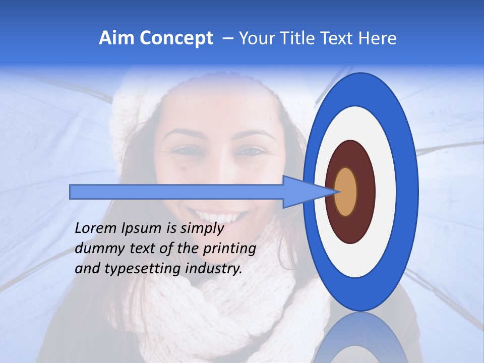 Beret Makeup Isolated PowerPoint Template