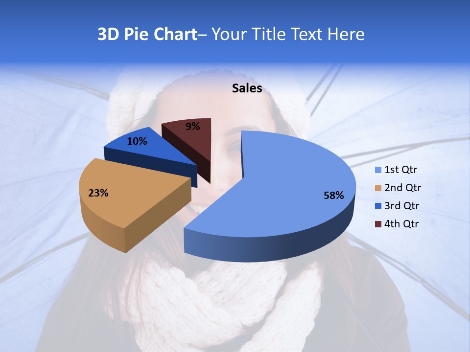 Beret Makeup Isolated PowerPoint Template