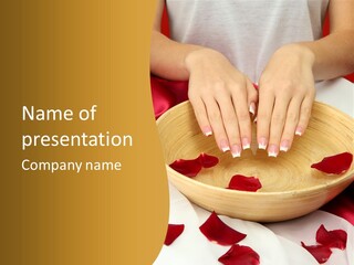 Nail Woman Healing PowerPoint Template