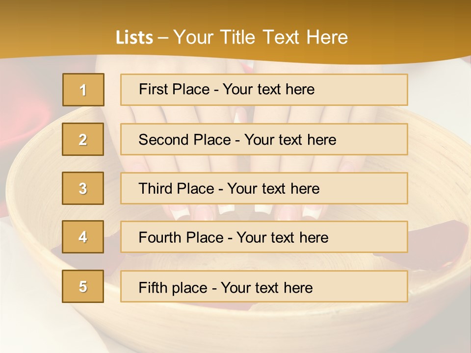 Nail Woman Healing PowerPoint Template