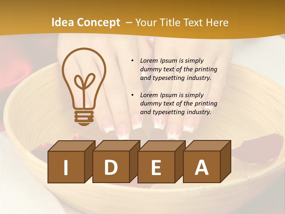 Nail Woman Healing PowerPoint Template