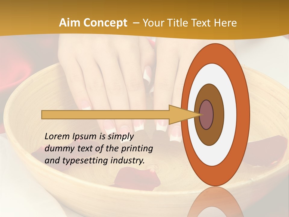 Nail Woman Healing PowerPoint Template