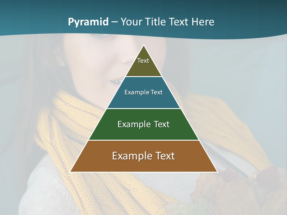 Woman Leaf Girl PowerPoint Template