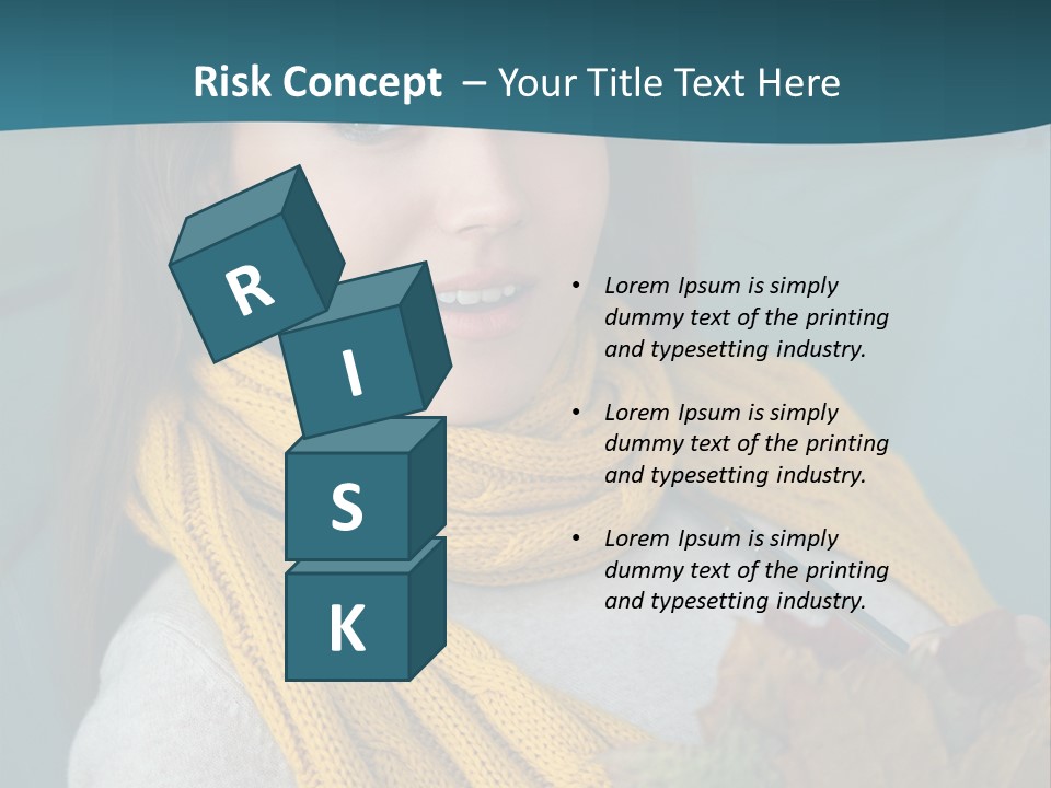 Woman Leaf Girl PowerPoint Template