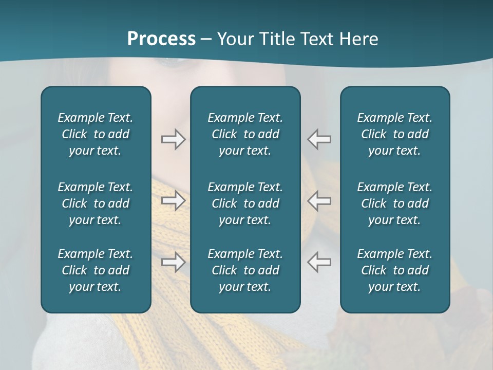 Woman Leaf Girl PowerPoint Template