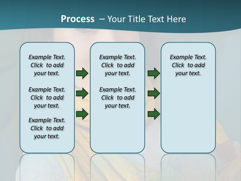 Woman Leaf Girl PowerPoint Template