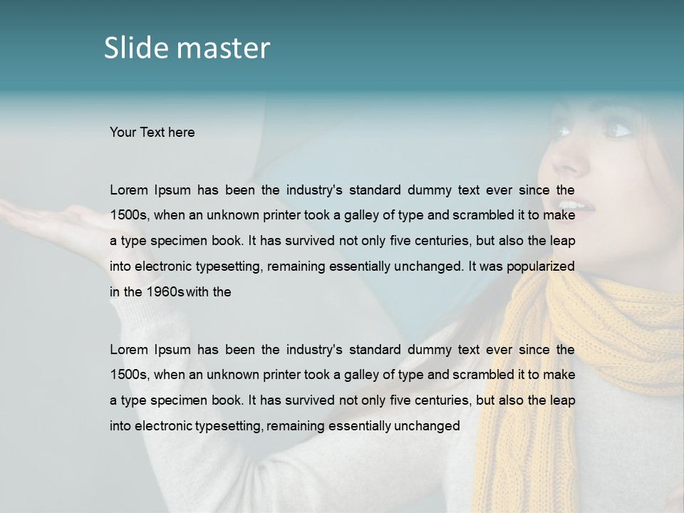 Lady Lifestyle Fashion PowerPoint Template