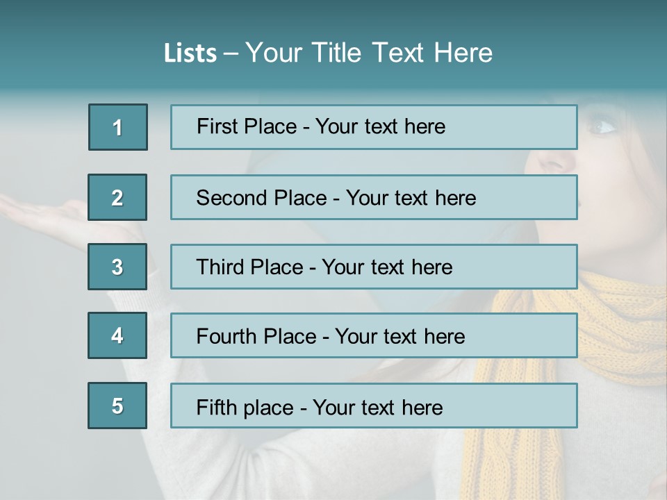 Lady Lifestyle Fashion PowerPoint Template