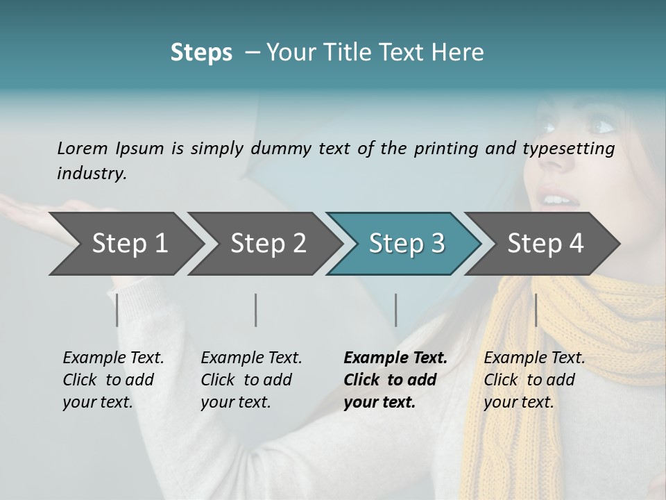 Lady Lifestyle Fashion PowerPoint Template