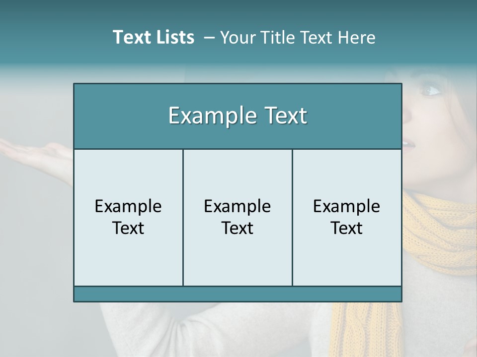 Lady Lifestyle Fashion PowerPoint Template
