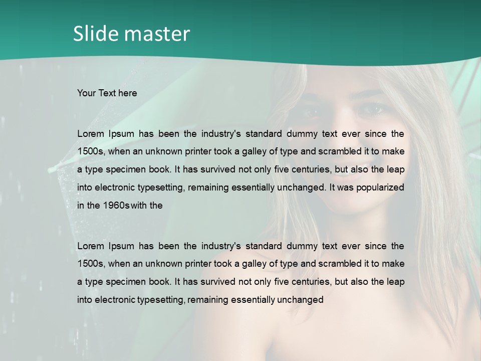 Weather Success Drop PowerPoint Template