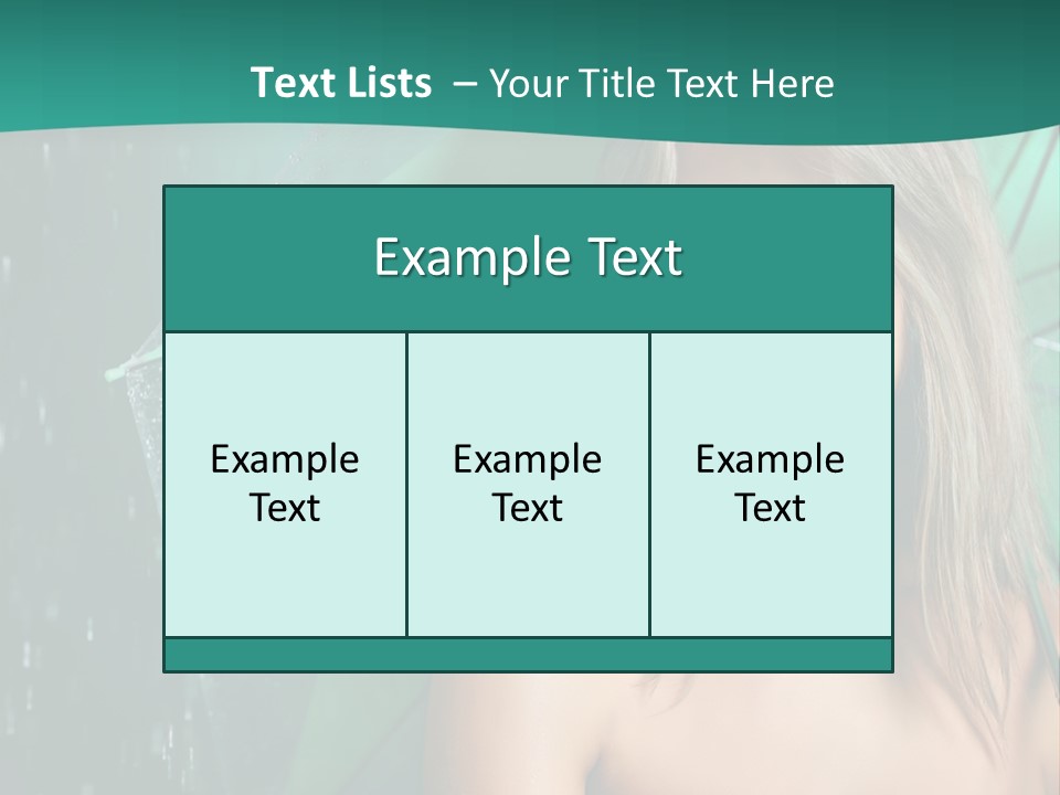 Weather Success Drop PowerPoint Template