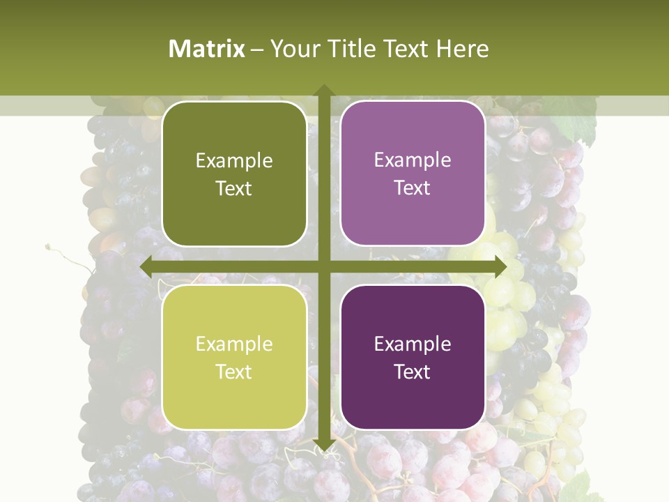 Grapes Drink Concept PowerPoint Template