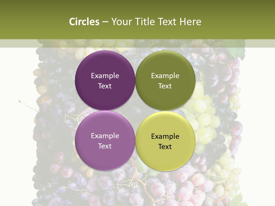 Grapes Drink Concept PowerPoint Template