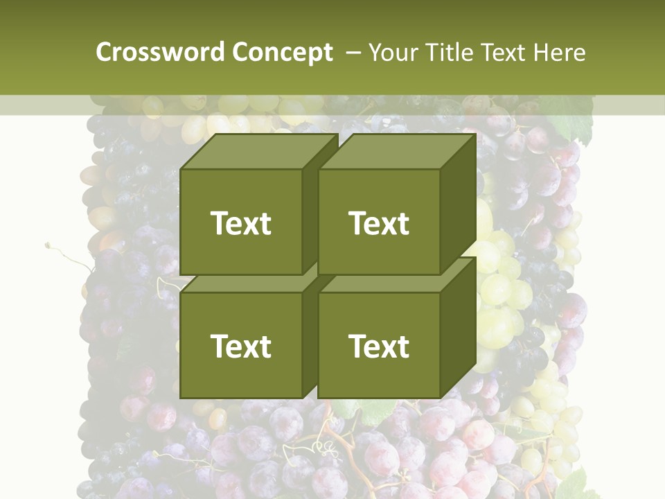 Grapes Drink Concept PowerPoint Template