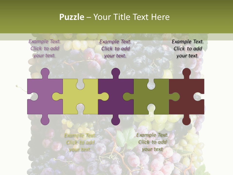 Grapes Drink Concept PowerPoint Template