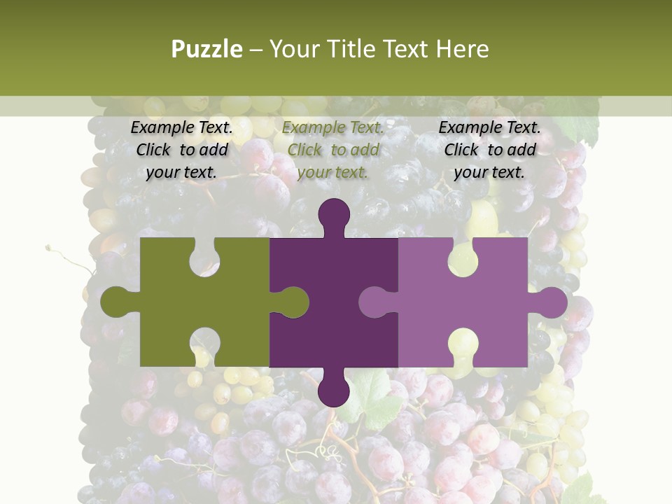 Grapes Drink Concept PowerPoint Template